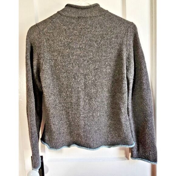 PATAGONIA woman sweater mingler cardigan full zup gray Alpaco merino wool bend M - Picture 2 of 7